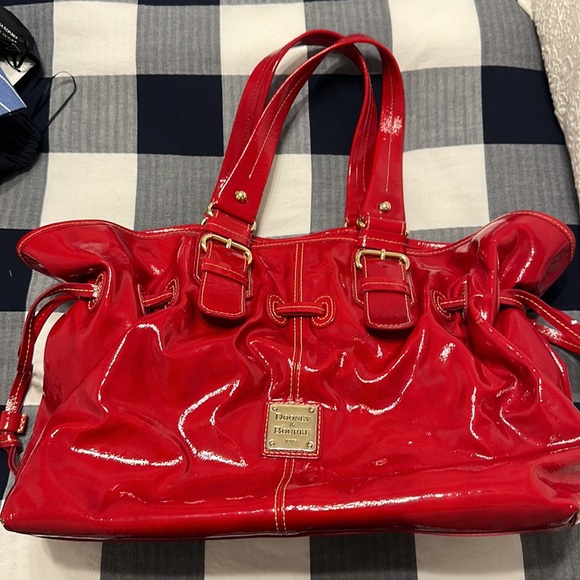 Dooney and Bourke Red Patent Leather Purse - Picture 8 of 16